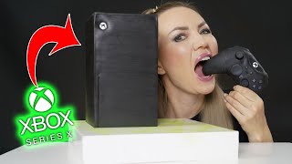 XBOX Series X UNBOXING & EATING ASMR (Xbox Series X Review Whispering)