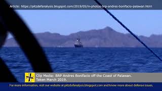 BRP Andres Bonifacio off the Coast of Palawan