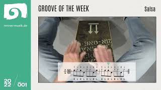 GROOVE OF THE WEEK - SALSA (w/ background loop) | CAJON TUTORIAL | 001