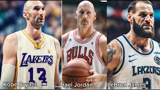 NBA Legends if they were WHITE (LeBron, Steph Curry, Michael Jordan, Kobe Bryant)