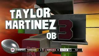 NCAA Football 14 ReVoiced - Tennessee at Nebraska (First Half)