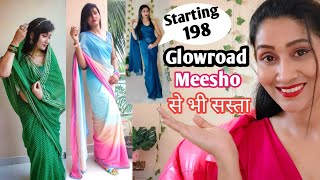 Premium quality Saree under 299 //Saree Haul From Glowroad // affordable fashion  #fashion #saree
