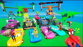 GTA V - FIVE NIGHTS AT FREDDY'S in the Epic New Stunt Race For MCQUEEN CARS by Trevor  #142