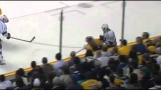 Alec Martinez hammers Roman Josi