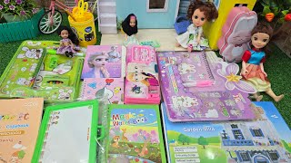 Shilpa Barbie got many stationery things/New things unboxing/Barbie show videos tamil 