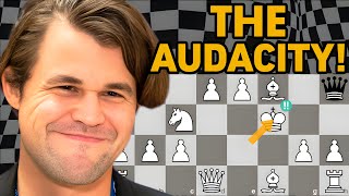 Is Magnus Carlsen EVEN HUMAN!? Unleashes "OLD SCHOOL" King's Gambit Opening w/ SHOCKING King March!