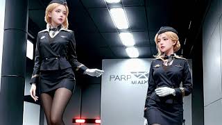 AI Girls Model Lookbook PART 9: Beautiful Flight Attendants in Stunning Uniforms #fashion