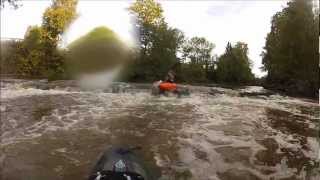 Nate goes over the dam in Peninsula