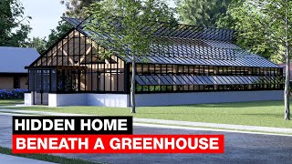 I Designed a House Hidden Under a Greenhouse Garden