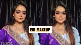 Eid Makeup 💜 | Purple Eye Look | GLAM ON TUBE | Eid Special |