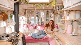 I Cant Afford a House... so I Live in a Cottage-Core Bus by the Sea instead