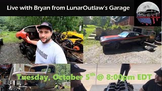 Live with LunarOutlaw's Garage!