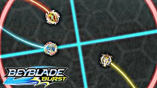 ARTHUR VS DELTA VS DANTE BEYBLADE BURST GT EP 15