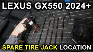 Lexus GX550 (2024-2025): Location Of The Spare Tire Jack.