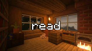 📖 time to relax and read... minecraft music, rain and fire sounds ambience
