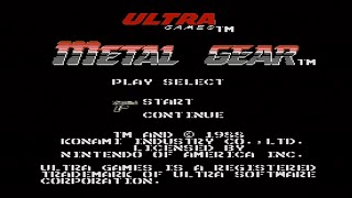 Metal Gear - Intro & Gameplay, Demos - NES