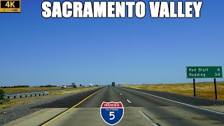 Interstate 5 North Through the Sacramento Valley | Woodland to Red Bluff, California