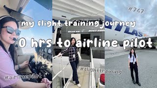 my flight training process from 0 to airline pilot // how i got into aviation & started my career