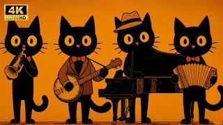 Midnight Café Cats — Deep Bass Jazz for Reading, Study, and Peaceful Night Productivity · Deep Focus