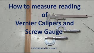 Vernier Calipers and Screw Gauge
