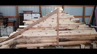 Cabin build part 20, roof pre-build, and status update