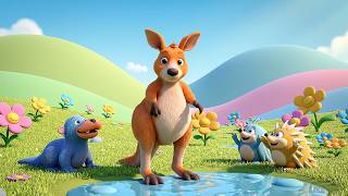 El canguro feliz salta Boing Boing Boo | Canciones de Animales y Rimas para Niños