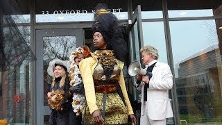 Rev Billy Exorcises Robobee from Harvard University