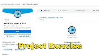 Quick Start Agent Actions Follow Along Project Exercise