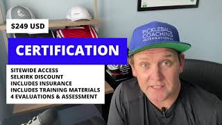 Want to become a certified pickleball coach??