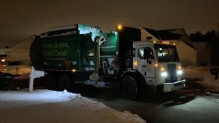 Waste Management: Garbage Truck in the Dark