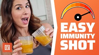 HOW TO BOOST YOUR IMMUNE SYSTEM 🚀 EASY HOMEMADE IMMUNITY SHOT RECIPE 🍋