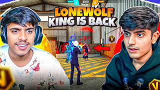 Random Noob Prank With Cute Girl || Lone Wolf मे आ गया V Badge Youtuber 😍 Garena Free Fire 🔥