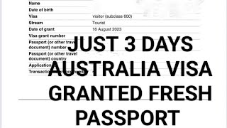 AUSTRALIA VISA JUST 3 DAYS GRANT? CHEAP FLIGHT TICKET  AUSTRALIA VISA | CHECKLIST UPDATE | AUSTRALIA