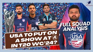 Cricket T20 World Cup 2024 United States of America (USA) Team Squad | ICC T20 WC Preview
