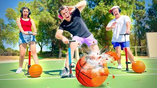 First to BLOW UP their BASKETBALL Wins!