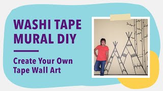 Tape Art Apartment Wall Decor - Masking Tape/ Washi Tape Art