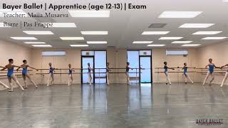 Bayer Ballet Apprentice Exam 2024 | Pas Frappé