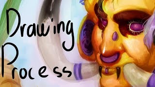 Drawing Proccess - Commission for KurtKrawler