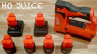 Test: Milwaukee M12 HO Batteries Better In Their Crown Stapler?
