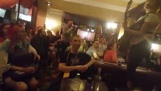 Twitch Music Streamers performing in a restaurant
