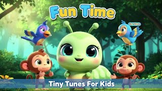 🐵 Animals on the Bus + Gorilla Dance | Fun Zoo Song for Kids | Nursery Rhymes by Tiny Tunes
