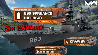 USS Spruance (DD-963) July Battlepass Shop Destroyer Gameplay! | Modern Warships Alpha Test