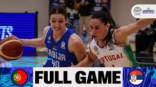 First Round | Portugal v Serbia | Full Basketball Game | FIBA Women's EuroBasket 2027 Qualifiers
