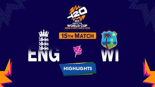 Highlights: 15th Match, England vs West Indies | 15th Match, ENG VS WI