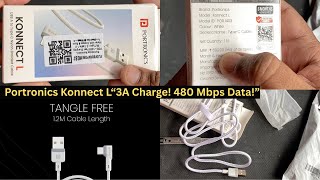 Portronics Konnect L POR-1403 Review 🔌 | 3 A Charging + Data Sync Cable