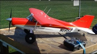 Eflite Maule M7 - Scary Flight in Gusty Winds
