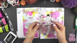 Plan with me | Halloween Edition | Stamping & Watercolors| Happy planner