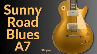 Sunny Road Blues Guitar Backing Track in A Major l BT 605