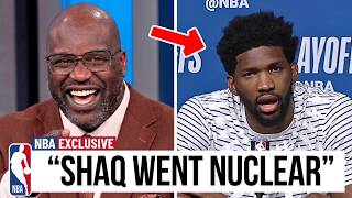 Shaquille O'Neal TEASE Joel Embiid On Live TV After His Flopping Ban