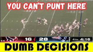 The DUMBEST Punt in Texans HISTORY | Dumb Decisions | Texans at Patriots (2025 Divisional)